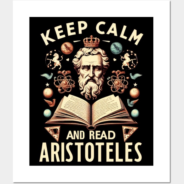 Aristotle quote and art for stoicism lovers Wall Art by CachoGlorious